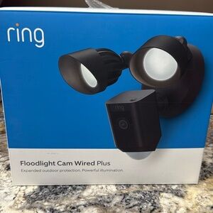 Ring Floodlight Cam Wired Plus - Black $190